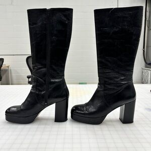 Musier patent Leather Knee-High Boots